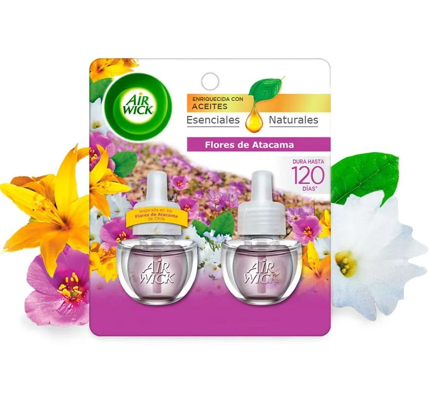 Air Wick Aromatizante ambiental repuesto  Flores De Atacama (2 x 20 ml)