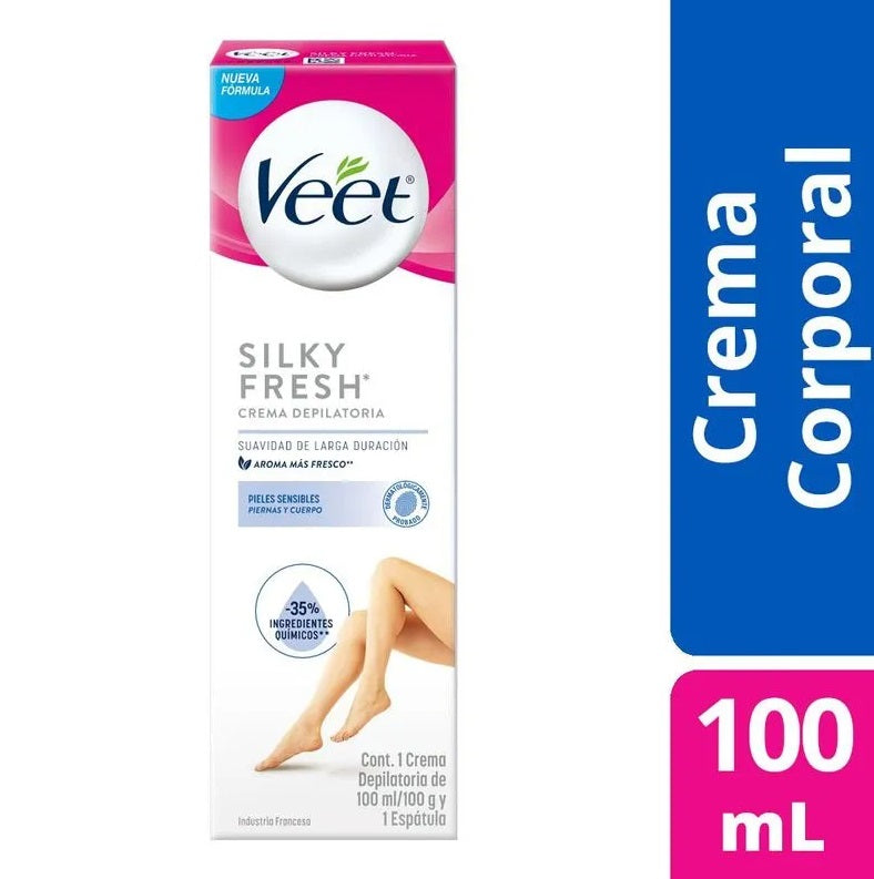 Crema Depilatoria Corporal Veet Piel Sensible 100 Ml