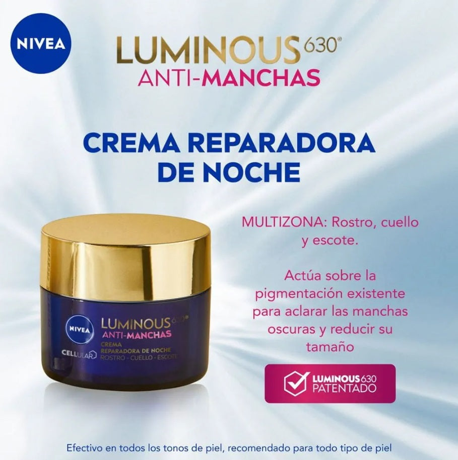 Nivea Luminous630 Anti-Manchas Crema Reparadora de Noche