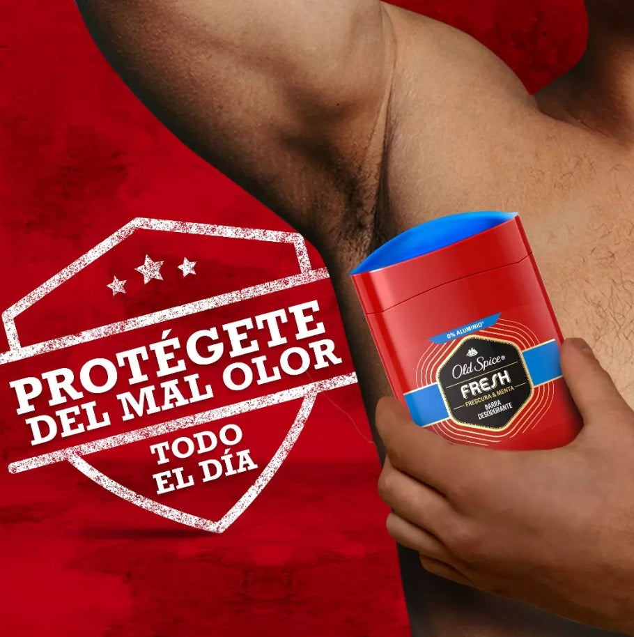 Desodorante En Barra Old Spice Fresh Frescura & Menta De 50g