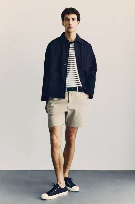 Bermudas Sarga De Algodón Suave H&M Man