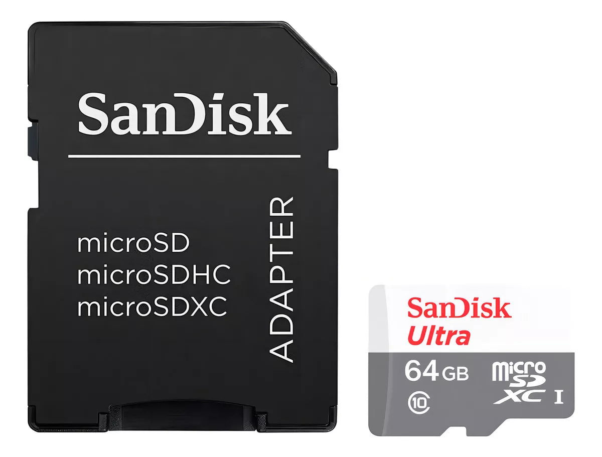 Tarjeta De Memoria Sandisk Ultra Con Adaptador Sd 64gb