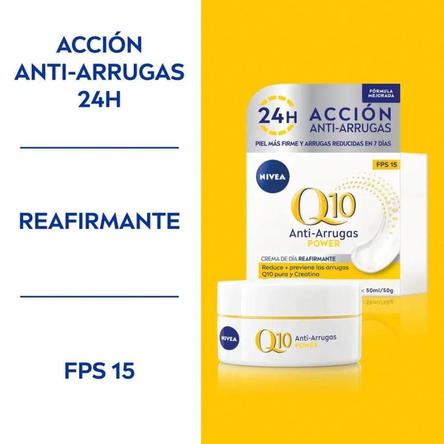 Nivea Q10 Anti-Arrugas POWER Crema de día FPS15