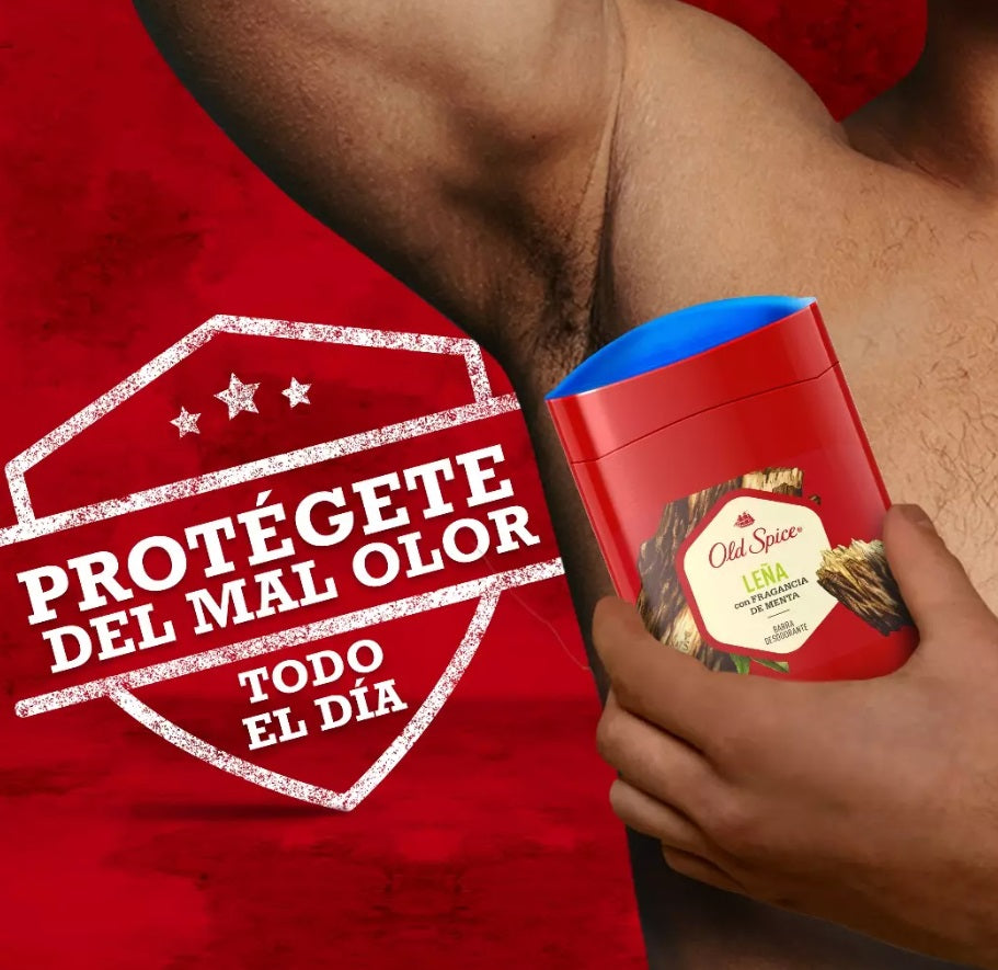 Desodorante Antitranspirante Old Spice Leña Con Menta 50g