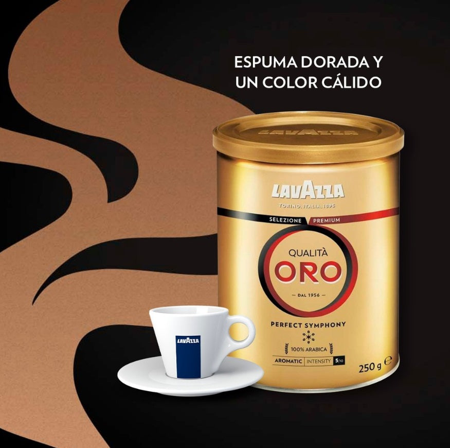 Café En Grano Molido Qualita Oro 250gr Lavazza