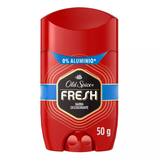 Desodorante En Barra Old Spice Fresh Frescura & Menta De 50g