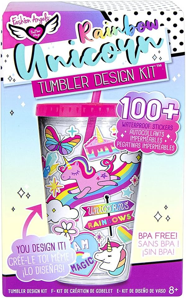 Fashion Angels Kit De Diseño Rainbow Unicorn Vaso