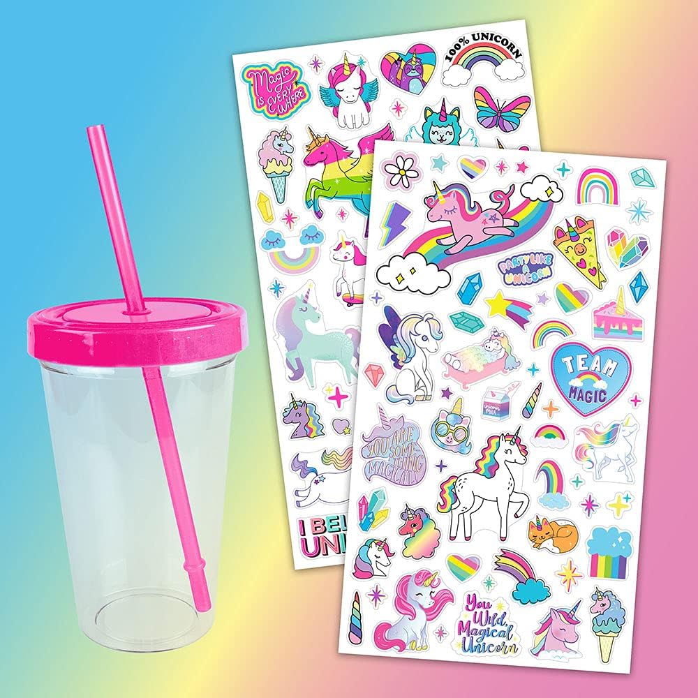 Fashion Angels Kit De Diseño Rainbow Unicorn Vaso