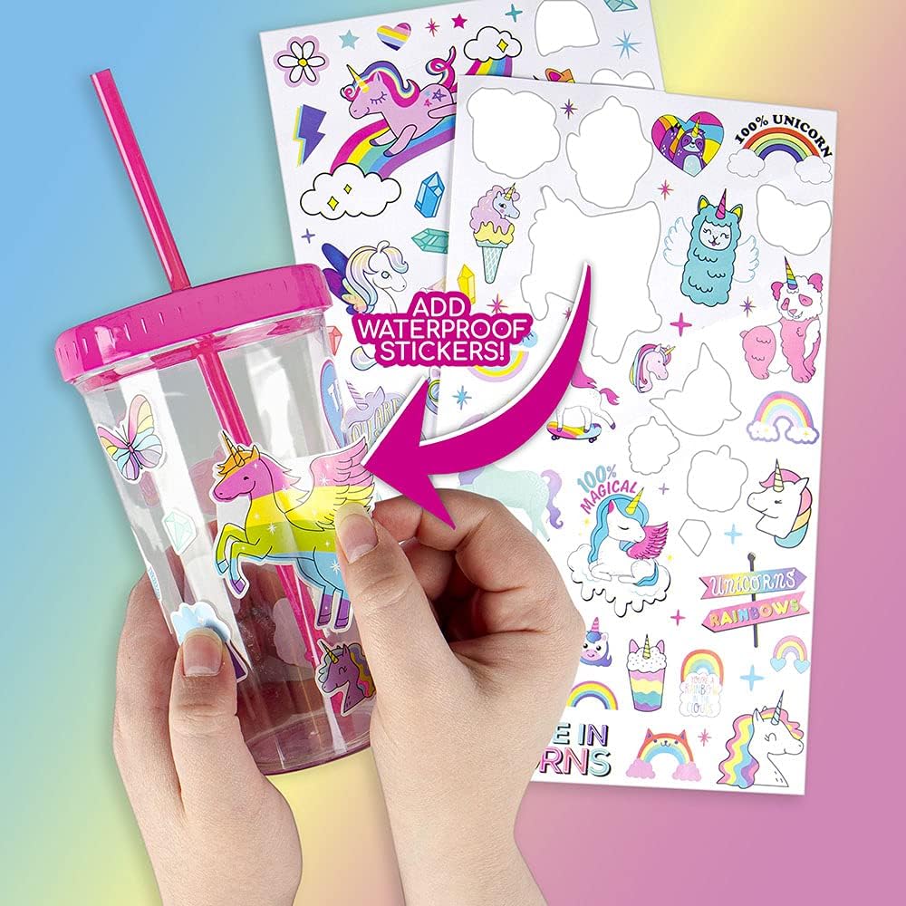 Fashion Angels Kit De Diseño Rainbow Unicorn Vaso