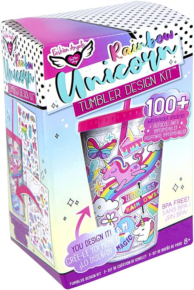 Fashion Angels Kit De Diseño Rainbow Unicorn Vaso