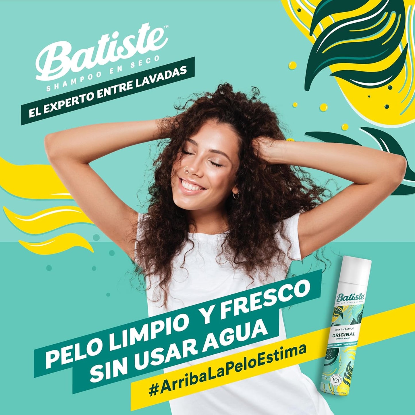 Batiste Shampoo en Seco Fragancia Citrus Aerosol Original 200ml