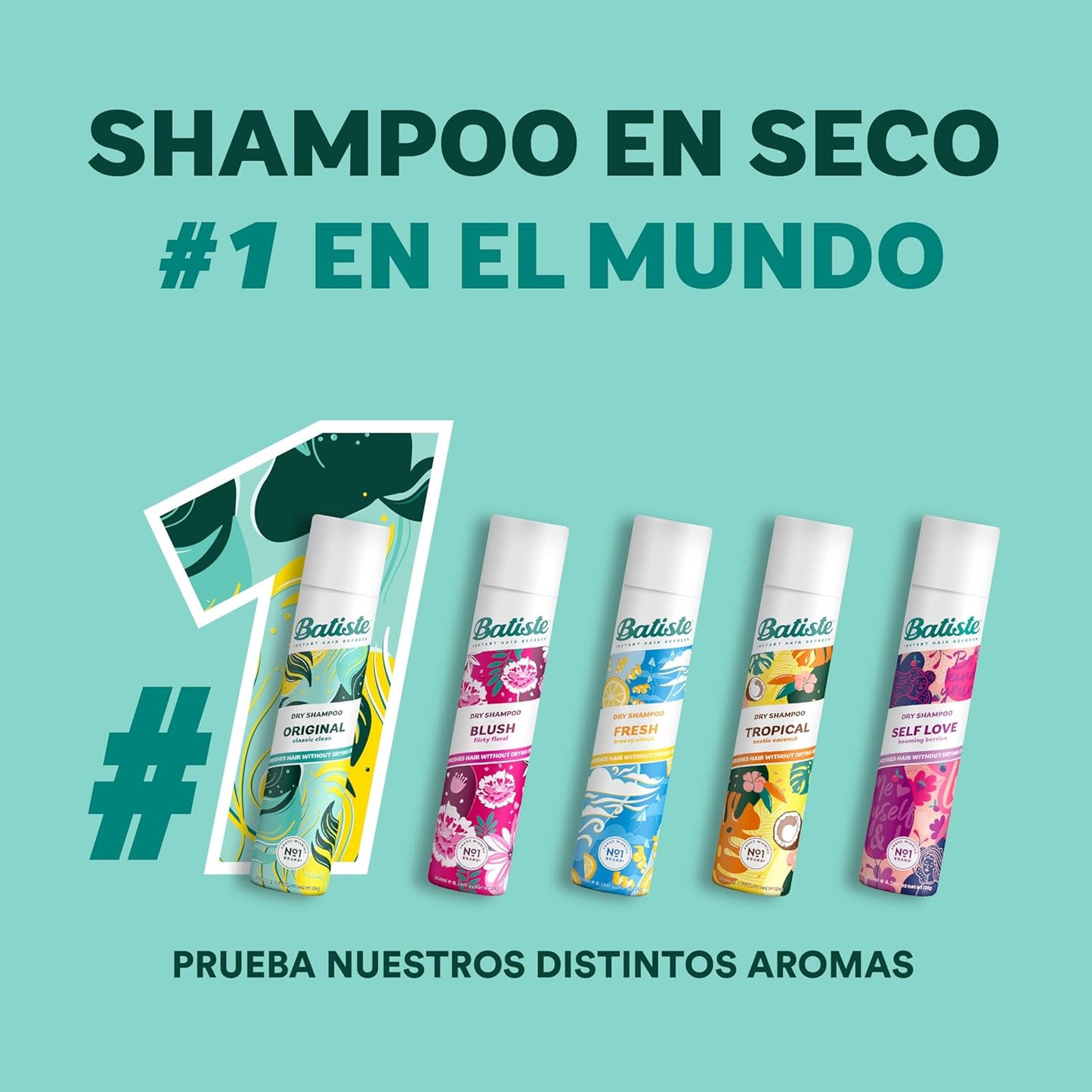 Batiste Shampoo en Seco Fragancia Citrus Aerosol Original 200ml