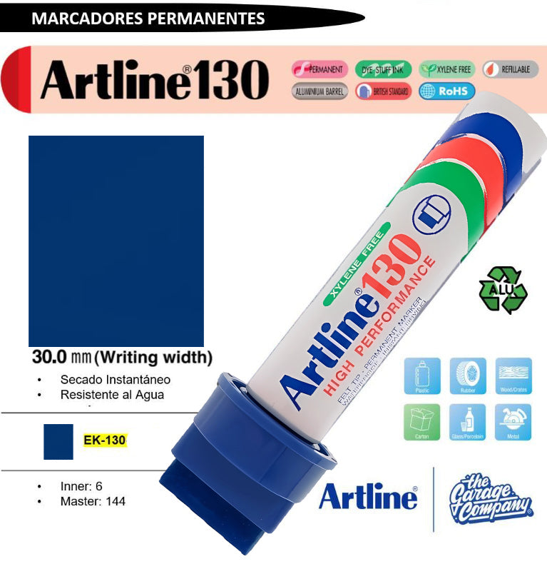 Marcador Permanente Artline Poster Marker 130 Recargable