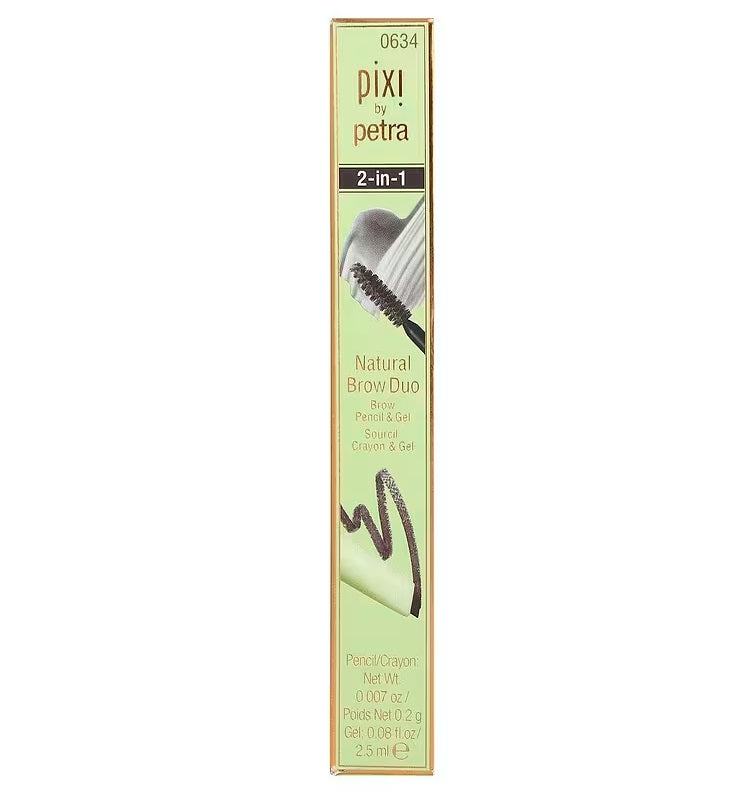 PIXI Dúo Lápiz y Gel para Cejas Natural Brow Duo – Soft Black