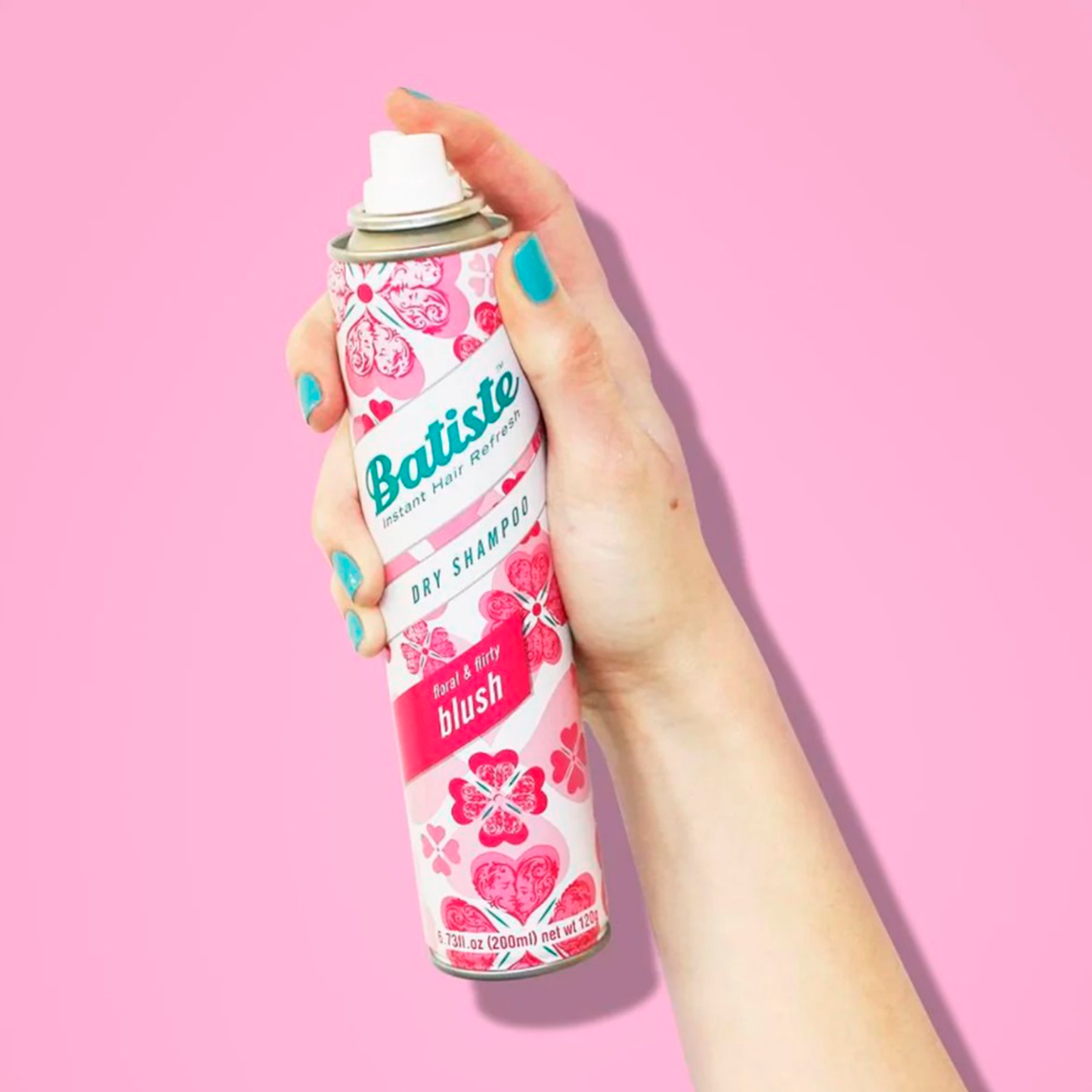 Batiste Blush, Shampoo En Seco Floral, Limpia y Refresca El Cabello Aerosol 200ml.