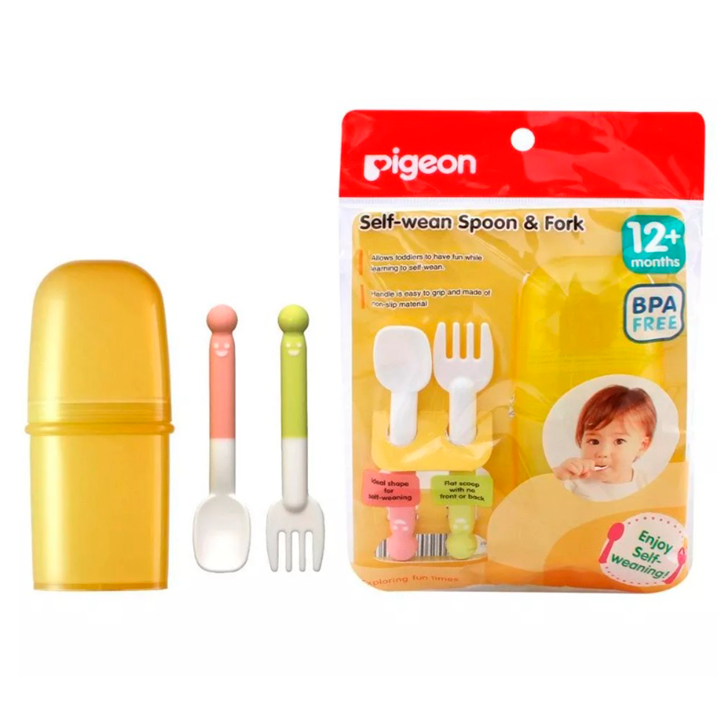 Set Cuchara Y Tenedor Paso 2 Pigeon + Estuche