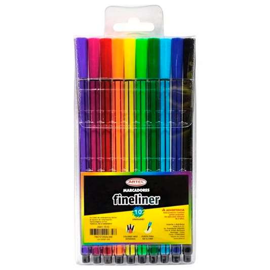 Marcador Fineliner Artel 10 Colores