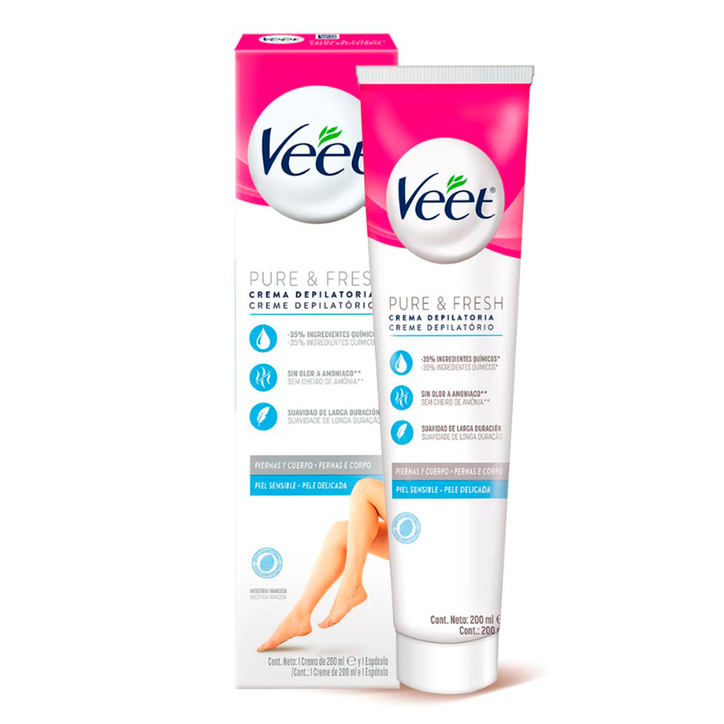 Crema depilatoria corporal Veet piel normal 100 ml