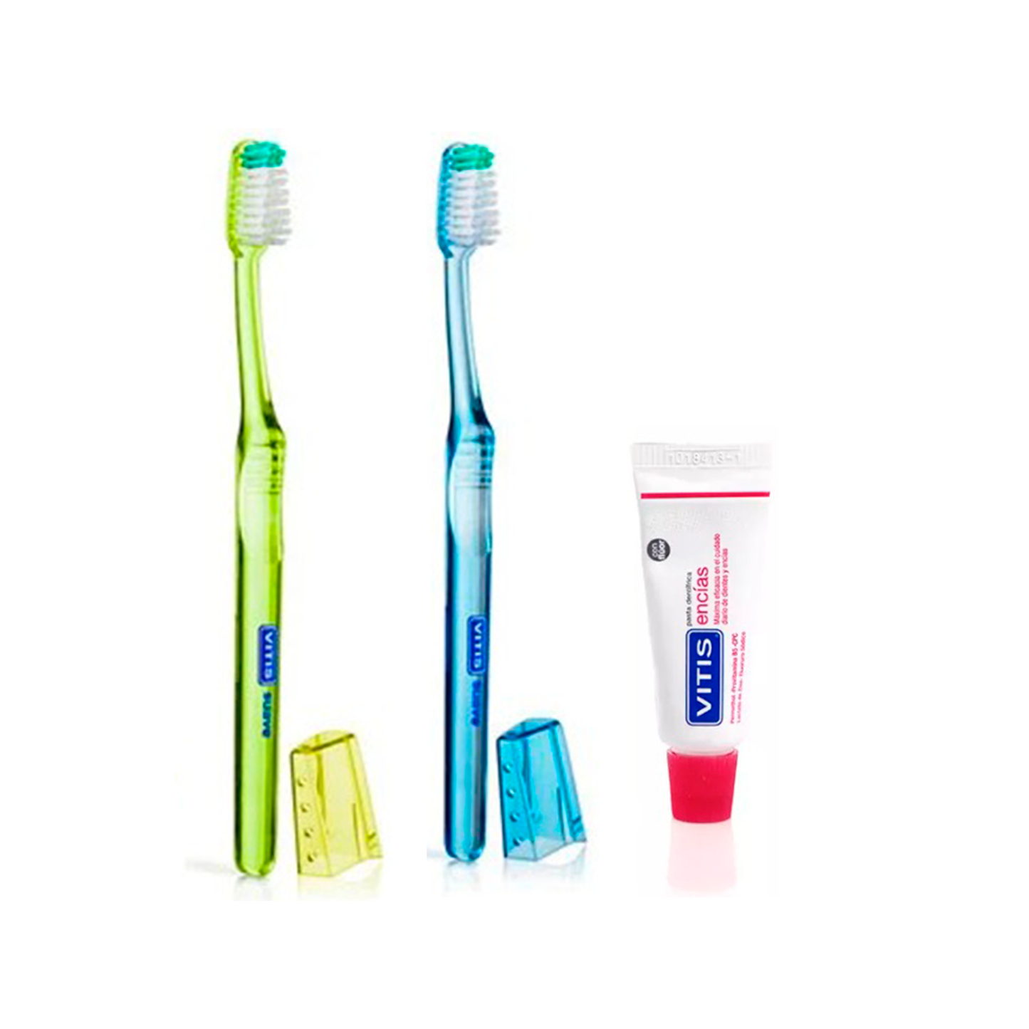 Vitis Cepillo Dental Adulto Suave Pack 2 Uni. + Mini Pasta Dental