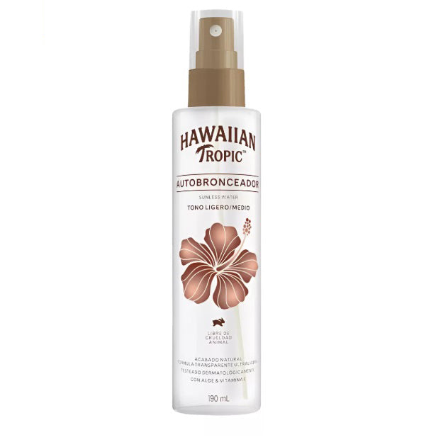 Autobronceante Agua Hawaiian Tropic 190ml Tono Ligero/medio