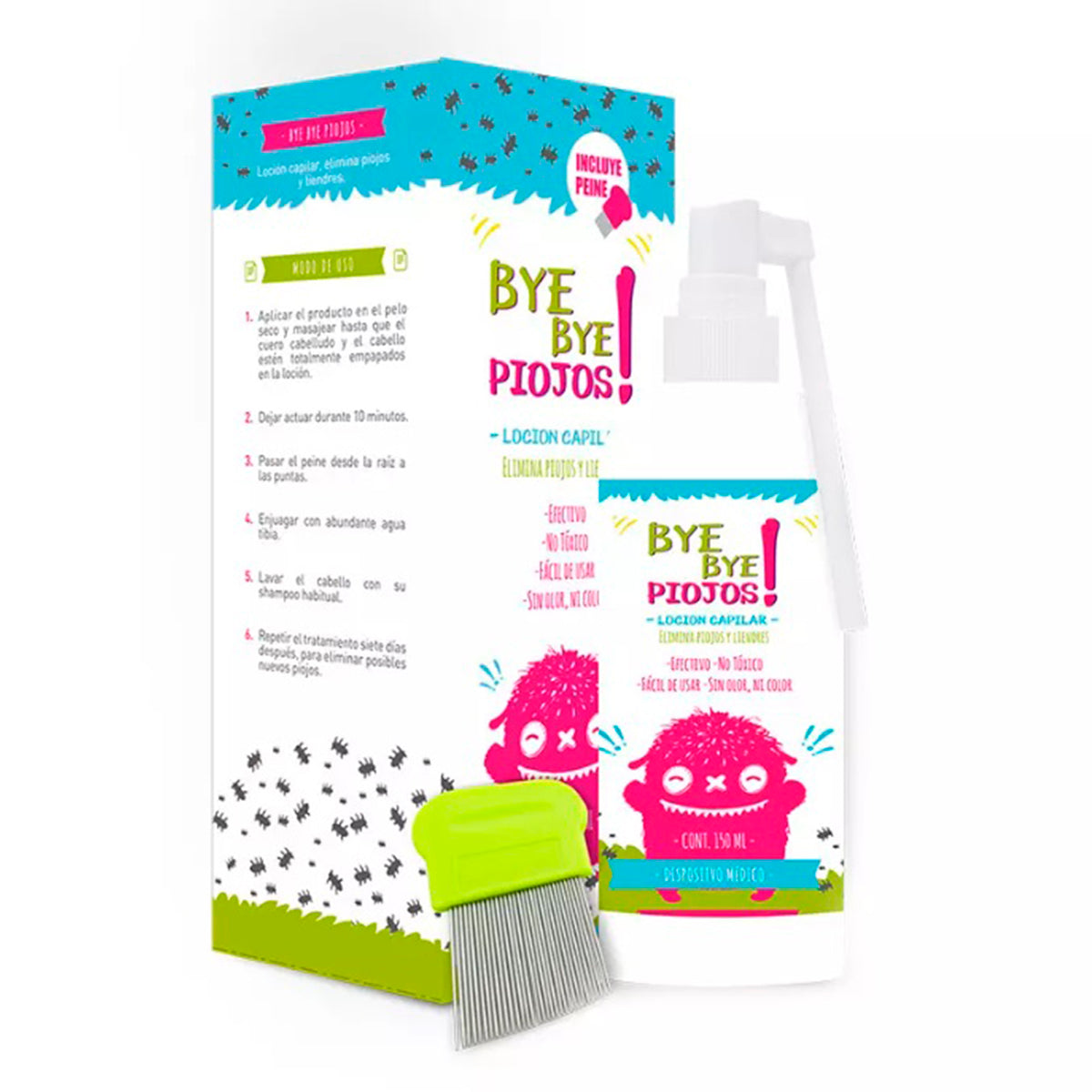 Bye Bye Piojos Loción Capilar Contra Piojos 150ml